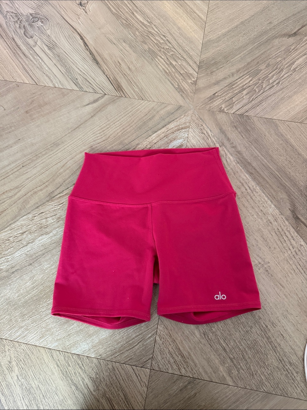 ALO Yoga Hot Pink High-Rise Bike Shorts